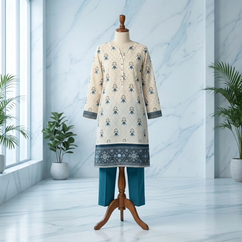 2 Piece Lawn Suit