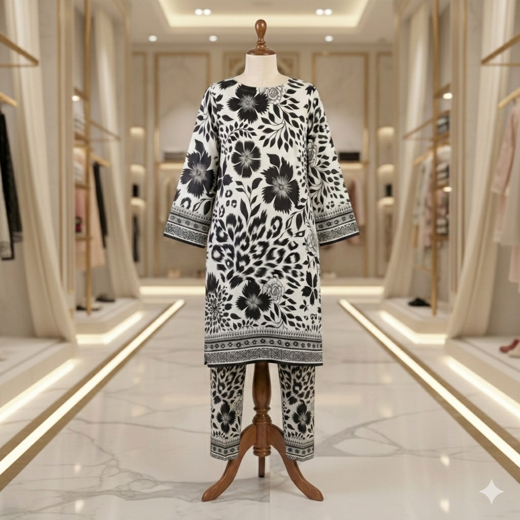 2 Piece Lawn Suit