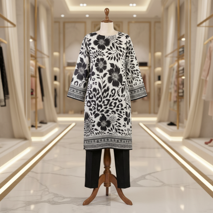 2 Piece Lawn  Suit