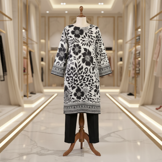 2 Piece Lawn  Suit