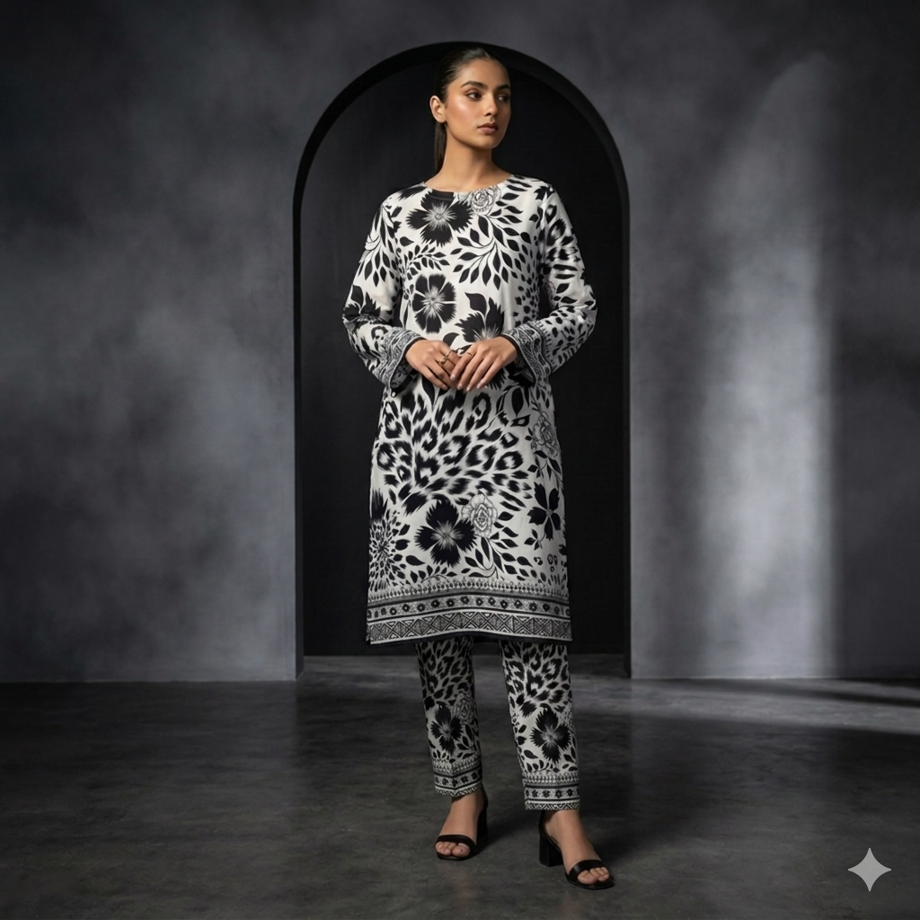 2 Piece Lawn Suit